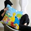 S-Sesame Street TV Cute Cartoon Pillow Covers Cartoon Sofa Decorative Home Double-sided Printing Short Plush Cute Cushion Cover