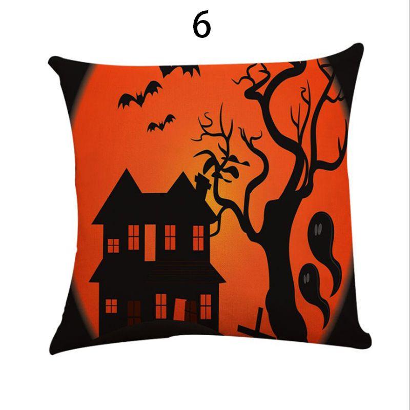Premium Quality Fall Decor Pillow Case With Elegant Halloween Patterns