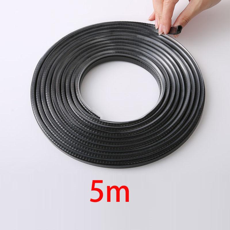 Car Door Protector Edge Scratch Strip Guard Trim Automobile Door Anti Collision Protection With Steel U Shape Edge Rubber Seal Interior Mirrors 6