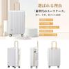 New technology 2nd generation suitcase carry case zipper frame TSA lock lightweight cute S size [GGQAAA] carry-on (White)