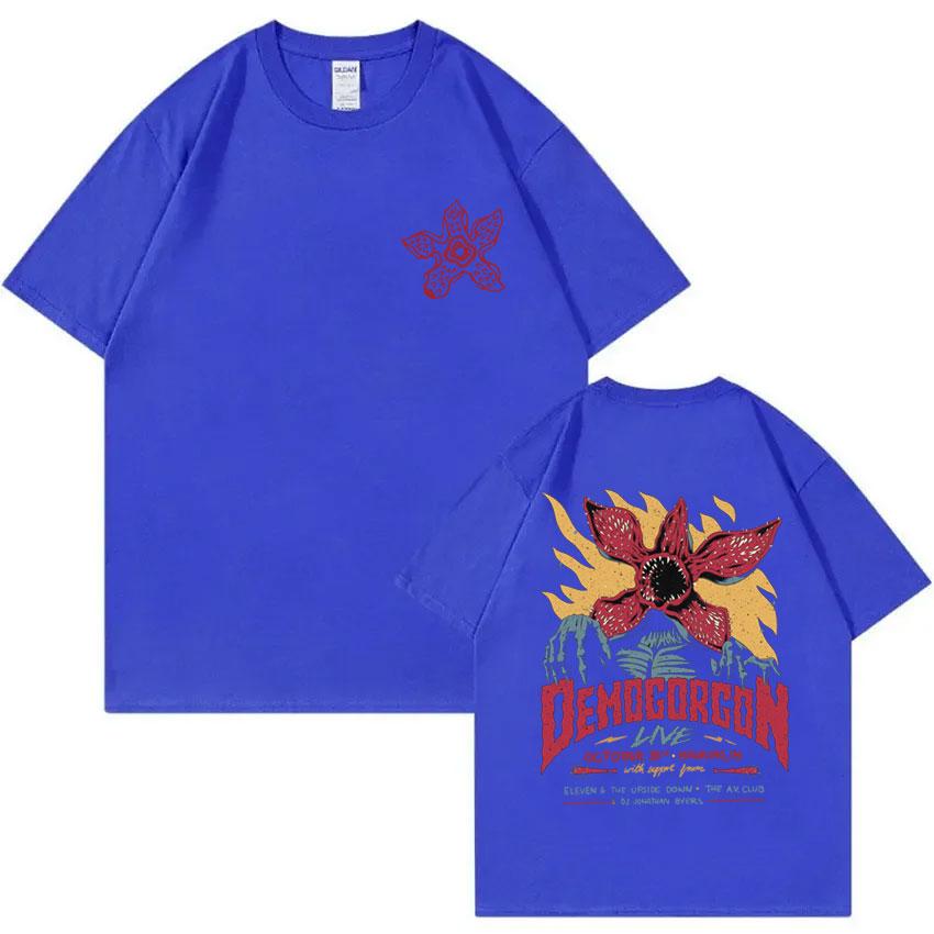 Eddie Munson The Demogorgon T-shirt Cannibal Flower Monster Graphic T-shirts Unisex Women Vintage Oversized T Shirts Short Sleeve