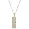 Used AUTHENTIC Logo plateNecklace Silver Silver925