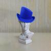 Chapeau 60cm Nouveau Classique Chapeaux Hauts Inclinés pour hommes noir uni chapeau de magicien Personnalité monsieur sombrero Chapeau Haut Bouclé Britannique Fête