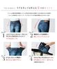 Wacoal Calson Stretch Slim Feels Like Stretch Comfortable Stomach and Size L Pants, Fit, Denim, Fleece-Lined, Warm, Material, Waist, High-Rise,