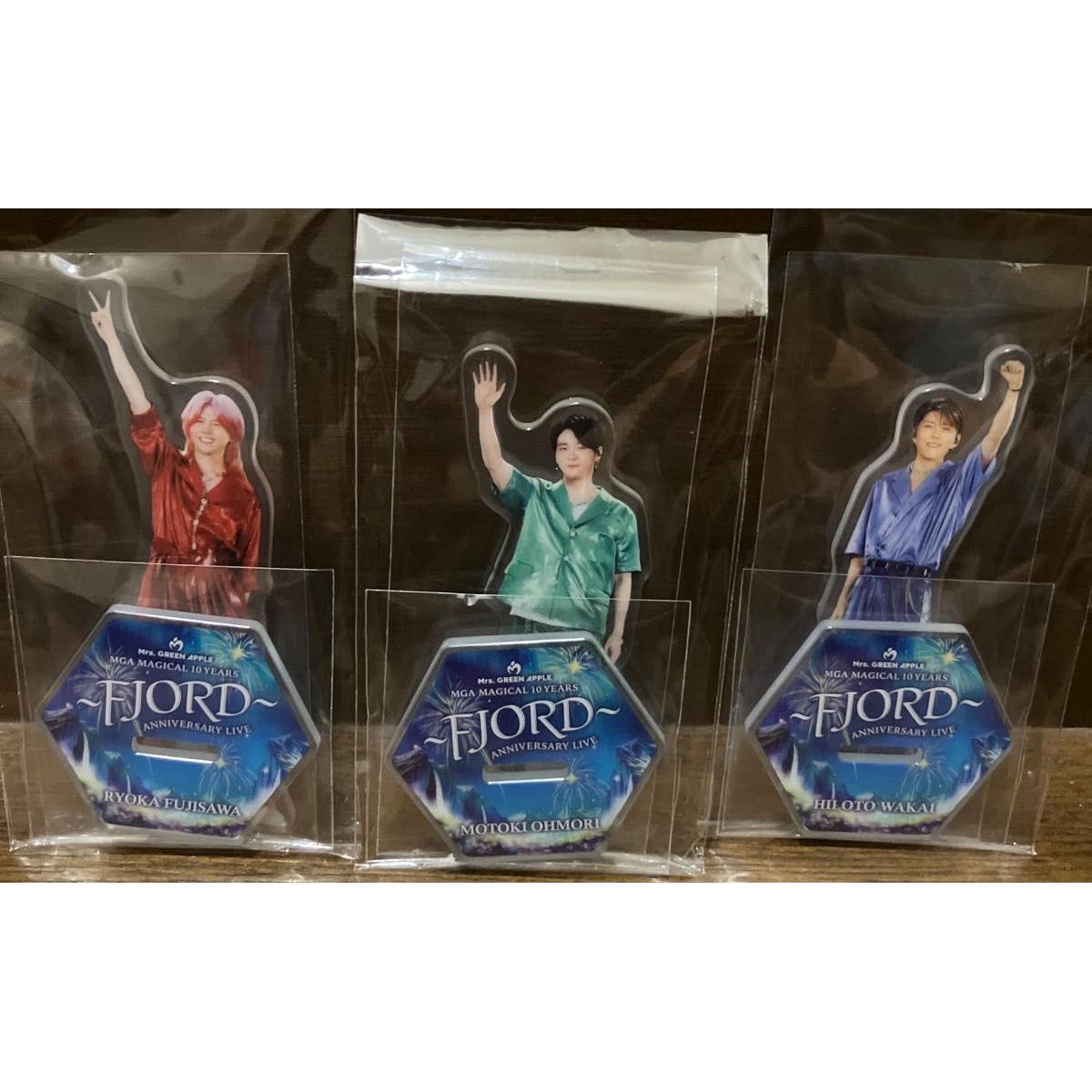 Used Mrs. GREEN APPLE FJORD ANNIVERSARY LIVE acrylic stand 3 types set