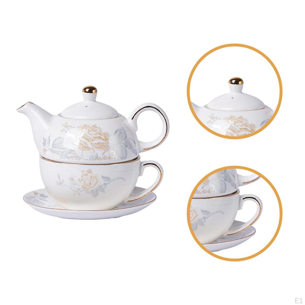 Ceai de Porțelan pentru O Persoană Set Ceramic Decorativ Plăcere Servire Ceainic Floral
