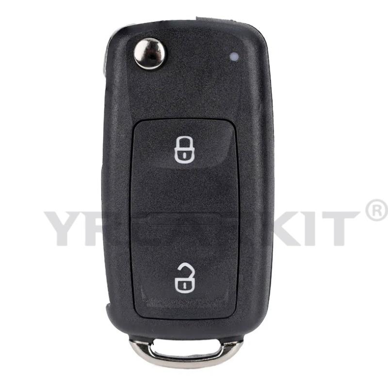 Folding Flip Remote Key Fob Case Shell For Volkswagen Vw Skoda Golf Passat Polo Jetta Touran Bora Sharan 2/3/4 Btn Cover
