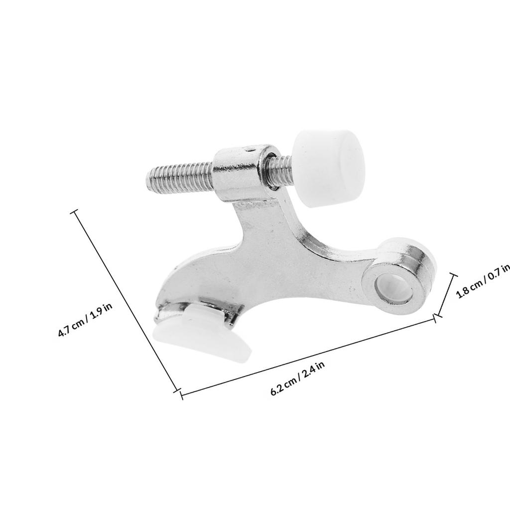 Heavy Duty Thickened Zinc Alloy Door Stopper Adjustable Hinge Stop Screw in Door Stopper for Home Office Hinge Stop