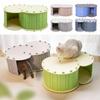Large Cat Villa Semi Enclosed Pet Cat House Comfortable Cats Hideout Four Seasons