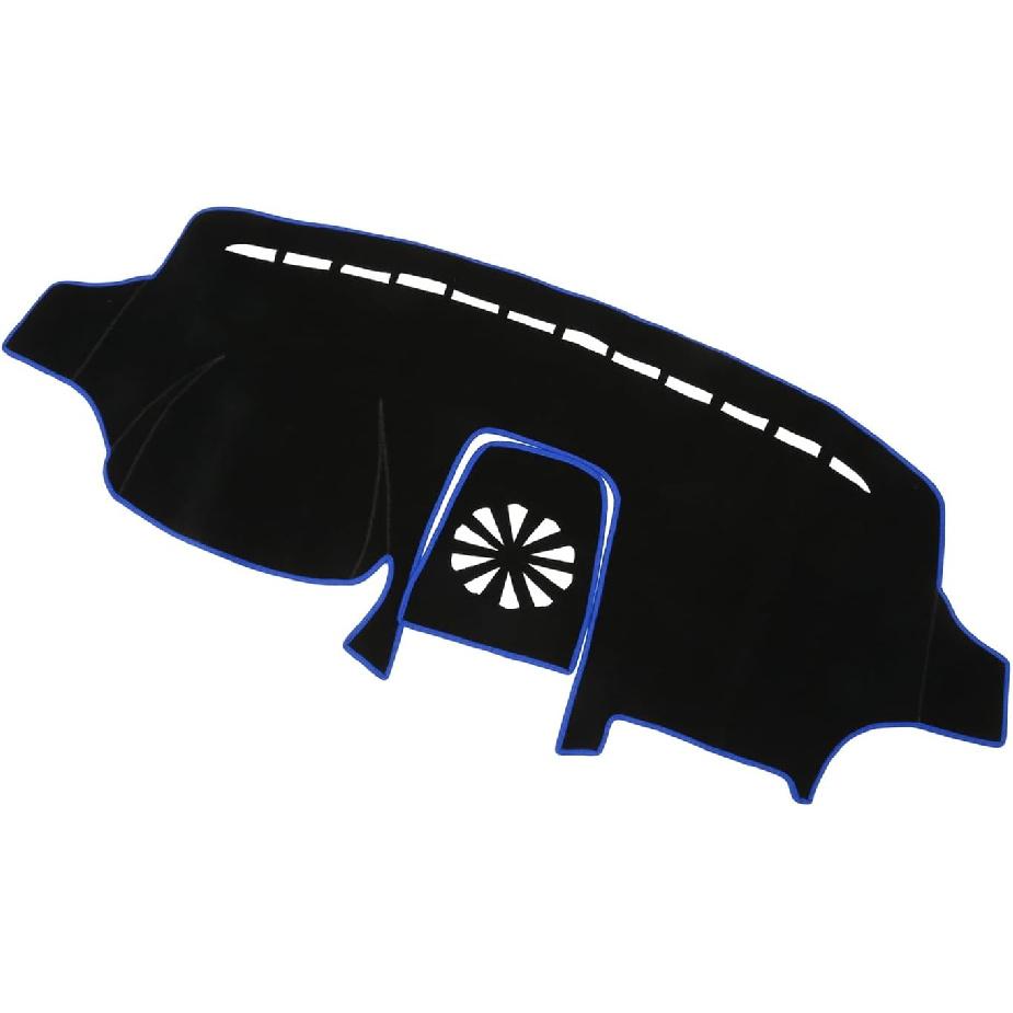 

Motoforti Dash Cover for Ford EcoSport Non-Slip | Center Console Dashboard Cover Mat Black Blue 1 Pcs Long-lasting