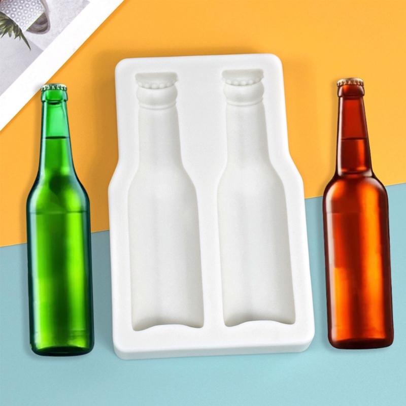 Silikonová forma ve tvaru pivní láhve Fondant Forma na čokoládu Forma na výrobu dortů pro domácí kutily Kuchyňské potřeby na pečení