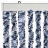 Insect Protection Curtain Blue and White 56 x 200 cm Chenille