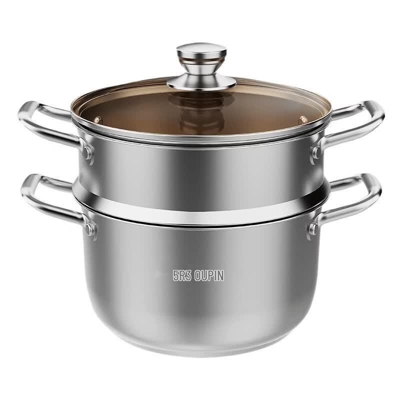 Ourui Bo ORB-366 Stainless Steel Steamer & Soup Pot