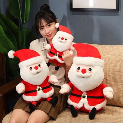 New Creative Santa Claus New Year Cute Christmas Stuffed Animal Elk Holiday Gift Ornaments Male and Female Dolls Gift