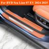 For BYD Sea Lion 07 EV 2024 2025 Car Threshold Cover Protection Strip Anti-scratch Waterproof Door Decor Strip Sticker Film