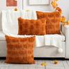 Halloween Plush Pillowcase Pumpkin Pattern Pillow Cases New Faux Wool Cushions  Holiday Decor