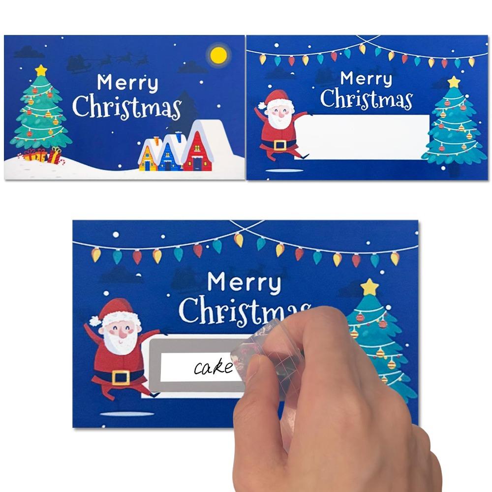 50 Pcs DIY Gift Tags Holiday Reward Tickets Opaque Coating Raffle Ticket  Party Games