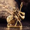 Vintage Brass Spartan Warrior Statue Twelve Types of Rome Soldier Models Figurine Game Props Desktop Ornaments Home Craft Decor