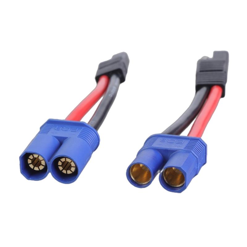 1 Set EC8 to SAE Adapter Cable 10AWG Silicone Wire Line For Car ESC Motor Emergency Start Solar Panel 16cm Long