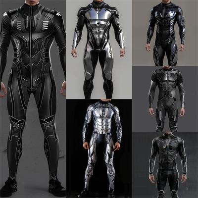 3D Digital Printing Stage Costumes for Adults Halloween Event Carnival Themed Party Cosplay Costume Role-playing Game Jumpsuit