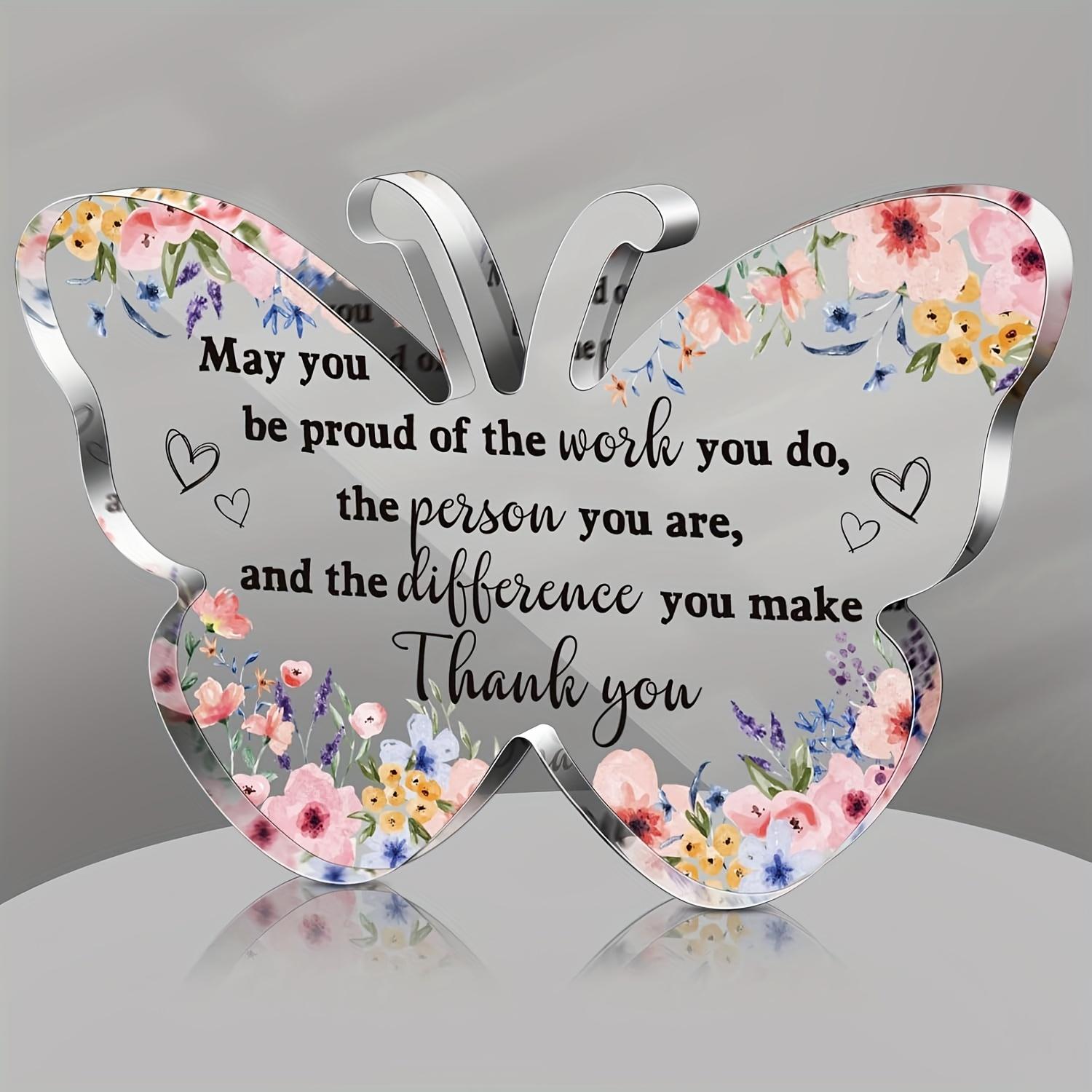 

2D Flat Acrylic Butterfly Decoration, Indoor and Outdoor Decoration - No Battery/electricity Required, Free Day Decoration, Shop Decoration, Durable 10*7cm