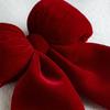1PC Red Wreath Bows Christmas Decoration Bows Small Xmas Decorative Ties Bow Ornaments For Home Party  Window Door Decoration