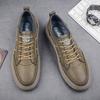High Quality Brand Wear-resistant Sole Men's Leather Casual Shoes Versatile Men's Oxford Shoes Low Top Mountaineering Shoes