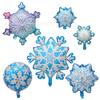 10 PCS Ice and Snow Themed Balloons Set Winter Snowflakes Christmas Balloon Decoration Frozen Wonderland Hanging  Ballons