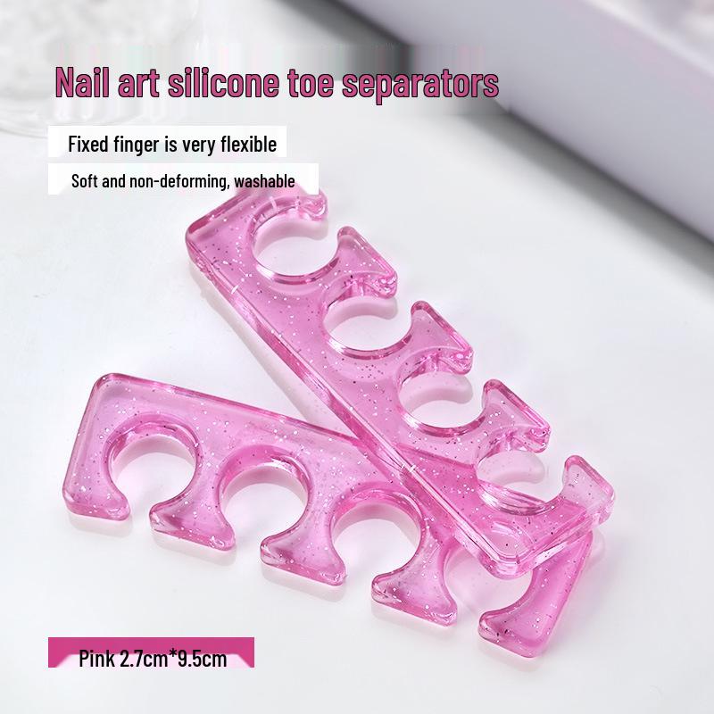 Silicone Toe Separators for Nail Art – Reusable Gel Polish Tool for Hands and Feet