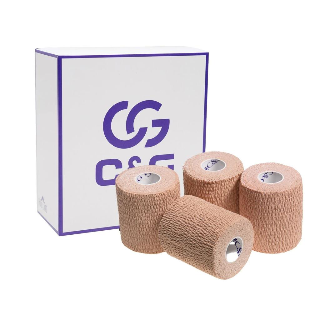 C&G Handy Cut Tape, 75mm x 6.9m, 4 Rolls (Beige)