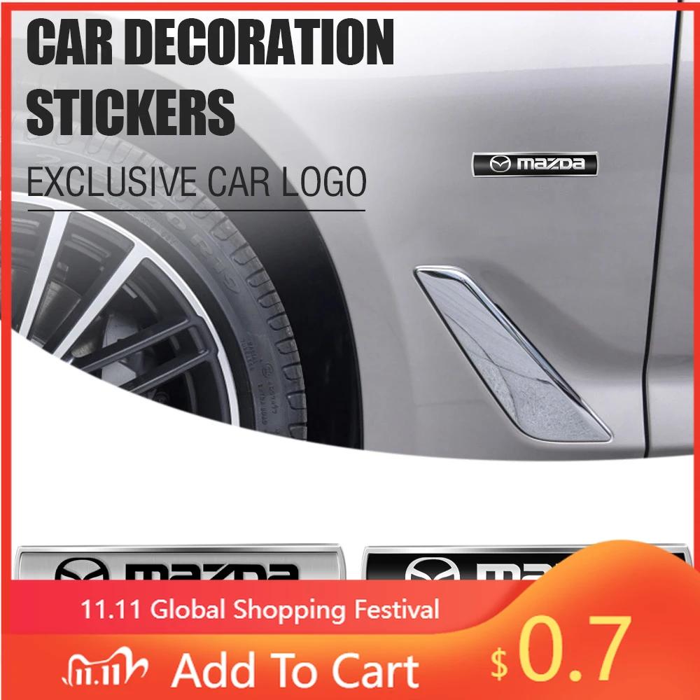 2025 Horké 1ks 3D kovové stylingové samolepky Auto karoserie kufr odznak nálepka pro Mazda 3 Axela CX5 CX3 CX4 CX30 CX9 Atenza Demio RX7 RX-7