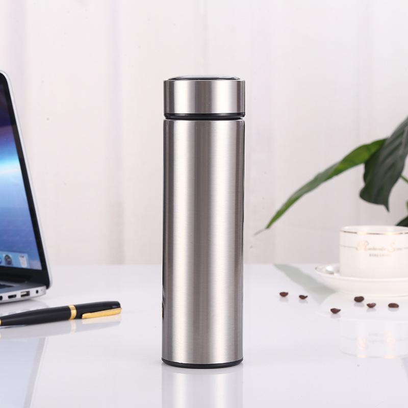 Intelligent Temperature Display Thermos Cup 304 Stainless Steel Car Portable Straight Body Cup Office Business Water Cup Gift Cup