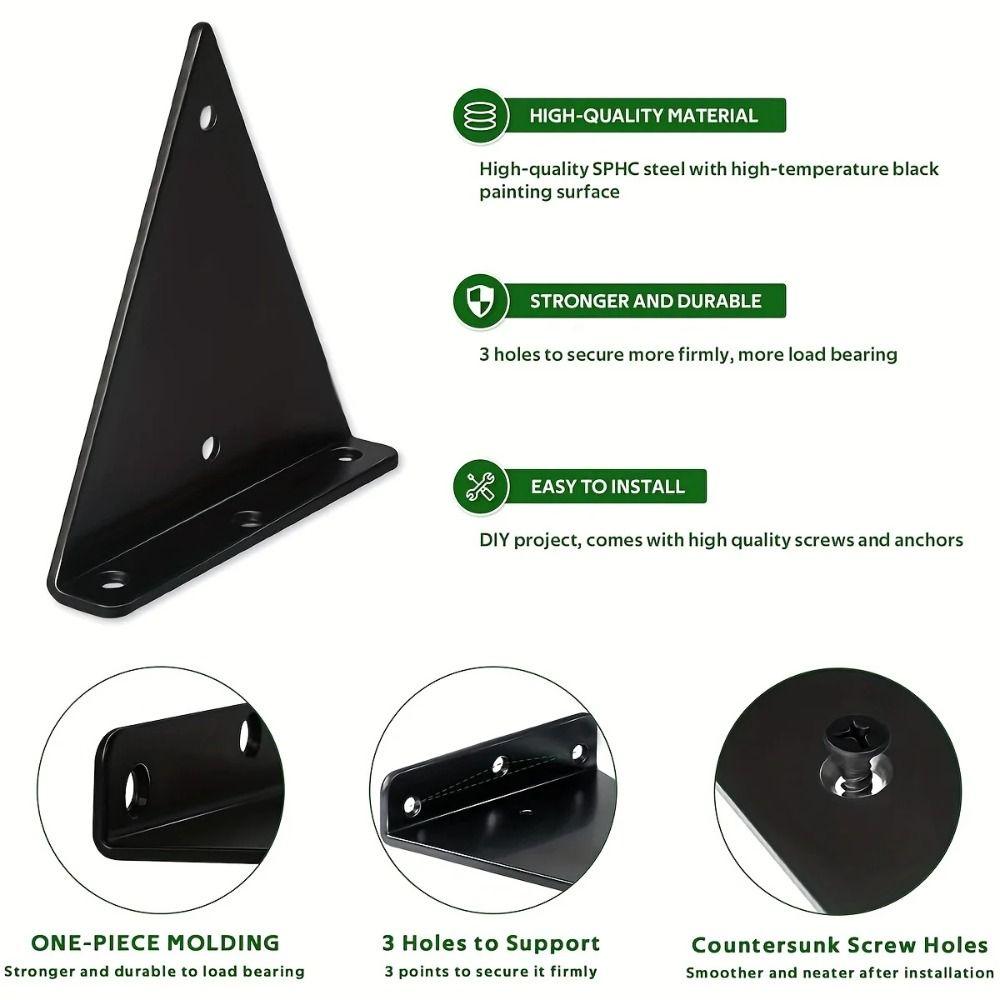 Floating Invisible Triangle Bracket Wall Mount Shelf Brackets Triangle Bracket Support Table