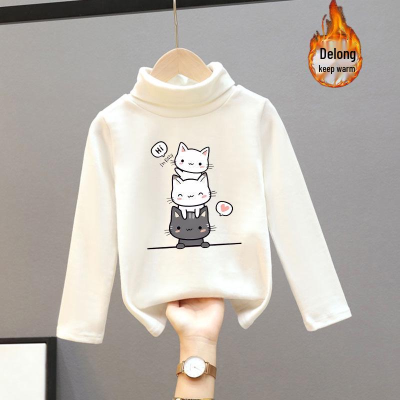 Children's Warm Base Layer Top for Boys and Girls - Thick, Versatile Long-Sleeved for Autumn/Winter