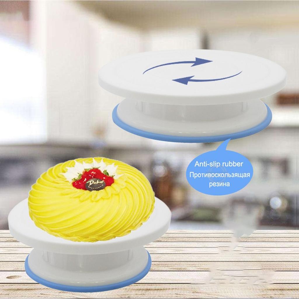 27cm Anti-skid Cake Decorating Turntable Dessert Decorators Swivel Plates Tools
