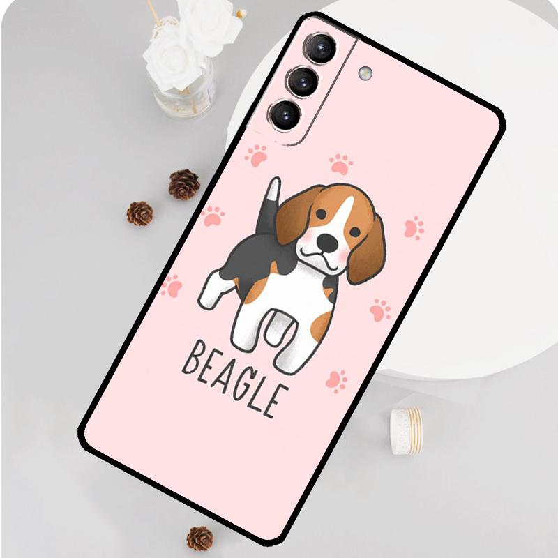 Σκύλος Μπίγκλ Χαριτωμένη Κινούμενη Θήκη Τηλεφώνου Για Samsung Galaxy S26 S25 S24 S20 S21 S22 S23 Ultra S10 Plus S25 FE Θήκη Κάλυμμα