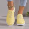 Women Sneakers  Fashion Lace Up Women Casual Breathable Shoes Soft Vulcanized Flat Walking Shoes Women Zapatos De Mujer