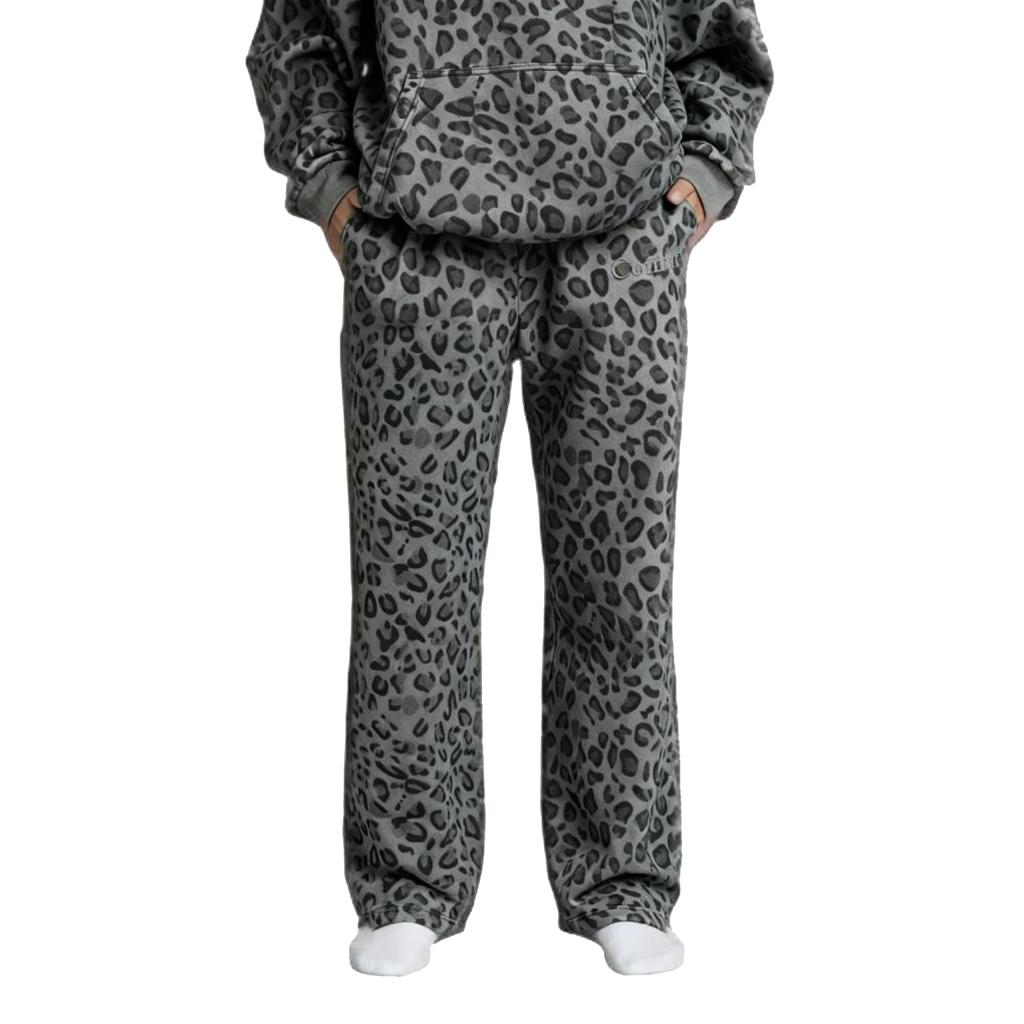 Men's Trendy Classic Leopard Print Pants, Men's Retro Casual Loose Trousers