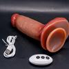 Super Strong Blue Rib Protrusion Simulation Electric Penis Dildo Masturbator Wireless Remote Control Heating Retractable Swing Sex Toys
