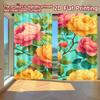 2D FLAT PRINTING 2pcs Curtains (Without Rod) Floral Patterns with Roses Saint Patrick Is Day Festival Chic Print Curtains
