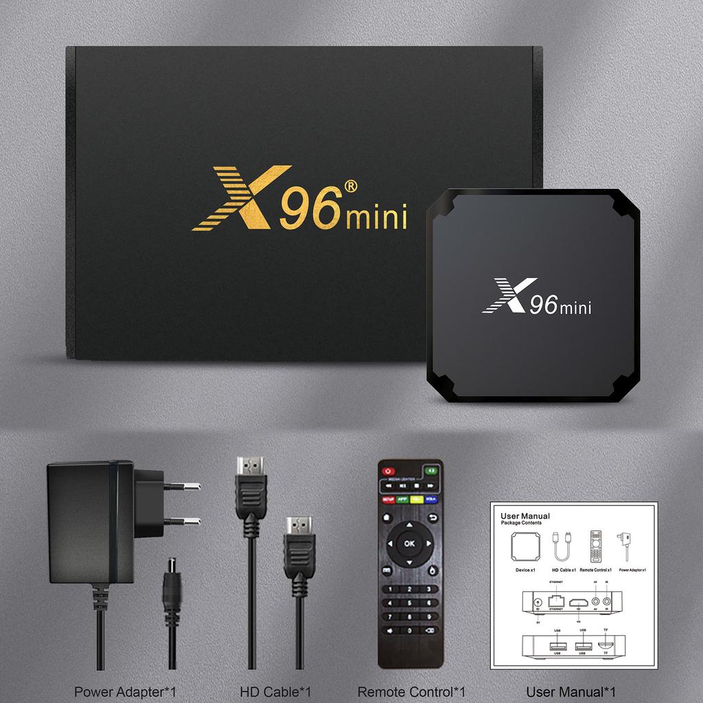 X96mini Android 11.0 Smart TV Box Amlogic S905W2 UHD 4K Media Player 2,4G/5,0G Dualband-WLAN AV1