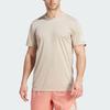 Adidas Run It Tee Letter Logo Print Crew Neck Short Sleeve T-Shirt Men Tops Beige IJ6833