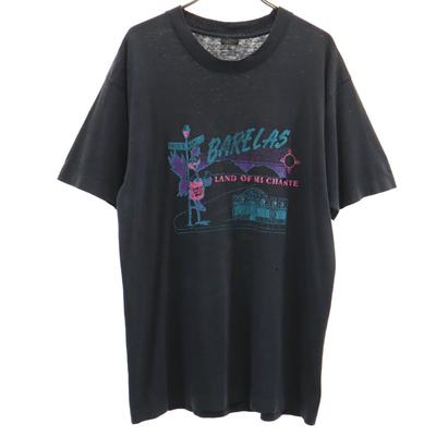 OLD 90s Short Sleeve T-shirt Black Single Stitch Men's Used