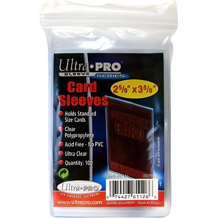 ULTRA PRO - Pack of 100 Store Safe Soft Sleeves for Trading Cards