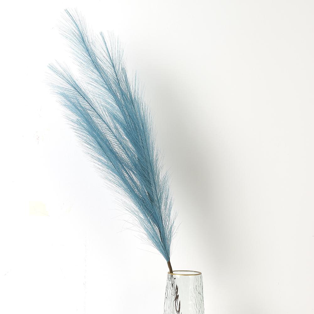 

90/120 см Искусственный букет пампасной травы Искусственные цветы для домашнего декора, вечеринки, садовой композиции, свадебного украшения, уличный тростник 90cm синий