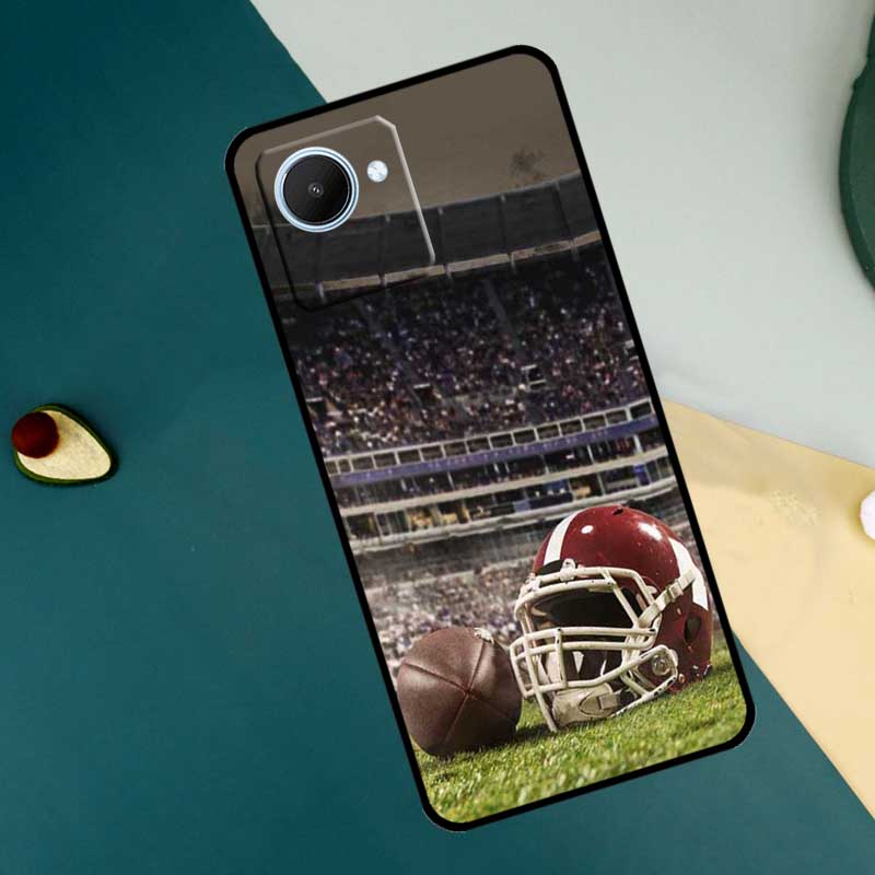 American Football Sport For Realme C55 C71 C75 C67 C63 C51 C61 C53 C35 C65 11 12 13 14 15 Pro Plus GT6 GT7 Pro Case