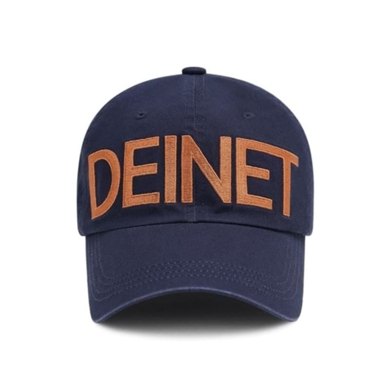 DEINET DEINET BIG LOGO CAP IN NAVY