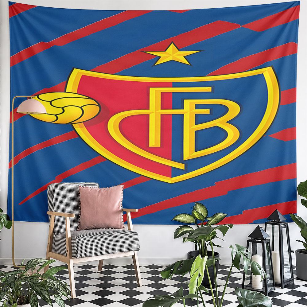"Red and Blue Shield with Yellow Star" Pattern Wall Hanging Tapestry Decorative Tapestry Home Decor for Bedroom and Living Room
