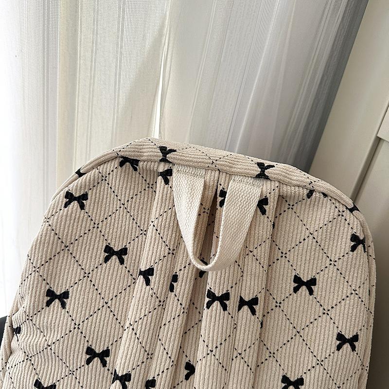 Student Schoolbag Women's Bow Large Capacity Backpack Laptop Backpack