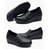 Damenschuhe Leichte Weiche Lederschuhe Bequeme Slipper Loafer Keilabsatz Plateau Schuh Damen Lässige Einzelne Schuhe Damen Loafer